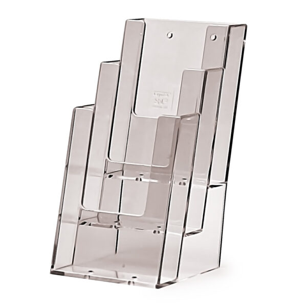 Table leaflet holder DL, 3 tiers Table leaflet holder DL, 3 tiers