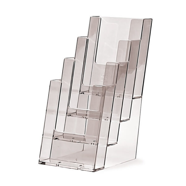 Table leaflet holder DL, 4 tiers Table leaflet holder DL, 4 tiers
