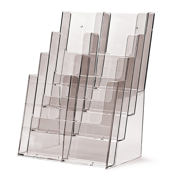 Taymar® table/wall leaflet holder 4×A4 / 8×DL, with dividers Taymar® table/wall leaflet holder 4×A4 / 8×DL, with dividers