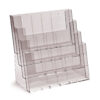 Taymar® table/wall leaflet holder 12×DL portrait / 4×A4 landscape, with dividers