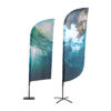 Beach flag aluminium, sail shape Beach flag aluminium, sail shape
