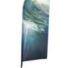 Beach flag aluminium, sail shape Beach flag aluminium, sail shape