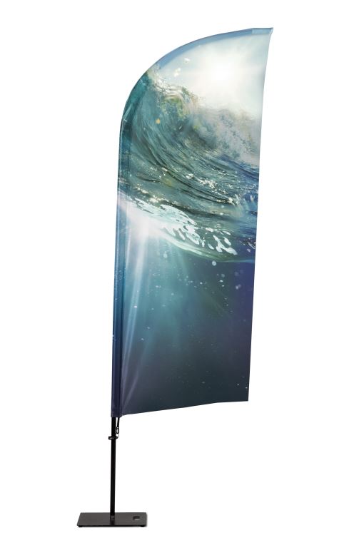 Beach flag aluminium, sail shape Beach flag aluminium, sail shape