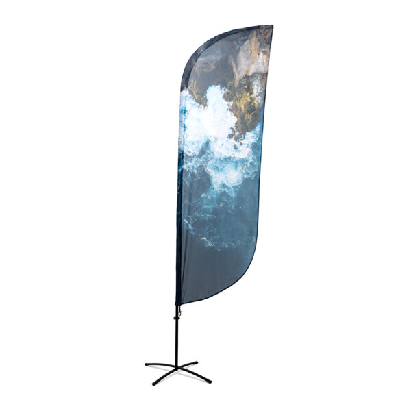 Beach flag aluminium, sail shape Beach flag aluminium, sail shape