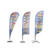 Beach flag fibreglass, sail/drop shape Beach flag fibreglass, sail/drop shape