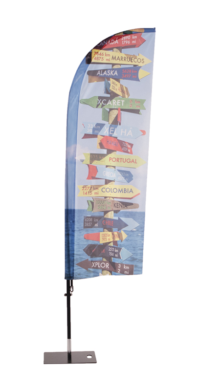 Beach flag fibreglass, sail/drop shape Beach flag fibreglass, sail/drop shape