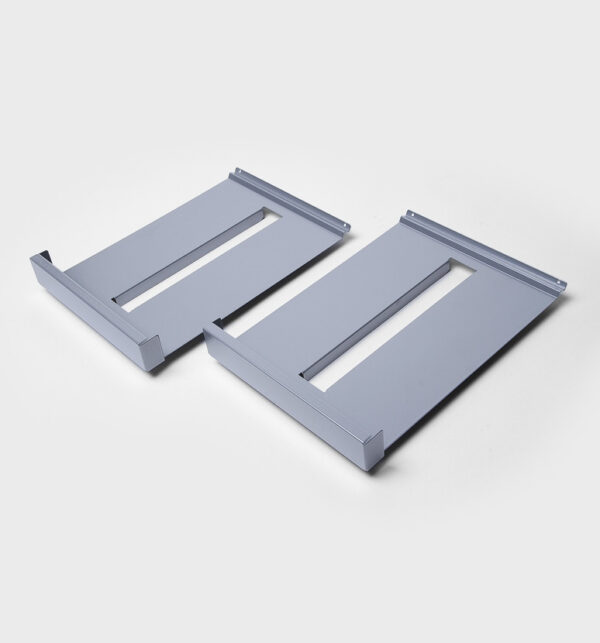 A4 leaflet shelf, silver metal A4 leaflet shelf, silver metal