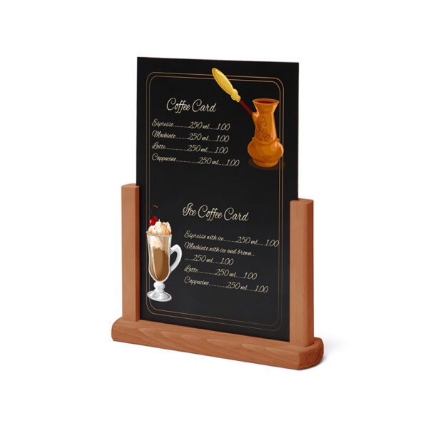 Tisch-Kreidetafel Holz, Teak Tisch-Kreidetafel Holz, Teak
