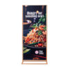Rustic wooden banner stand, 85 × 200 cm Rustic wooden banner stand, 85 × 200 cm