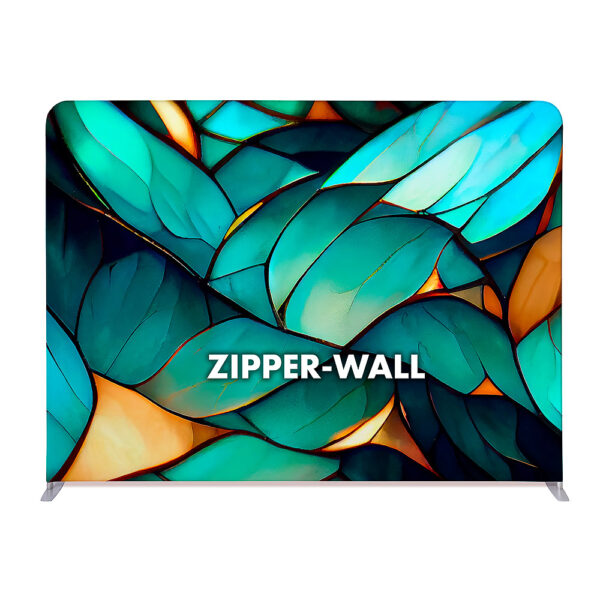 Zipper textile wall, straight, Basic