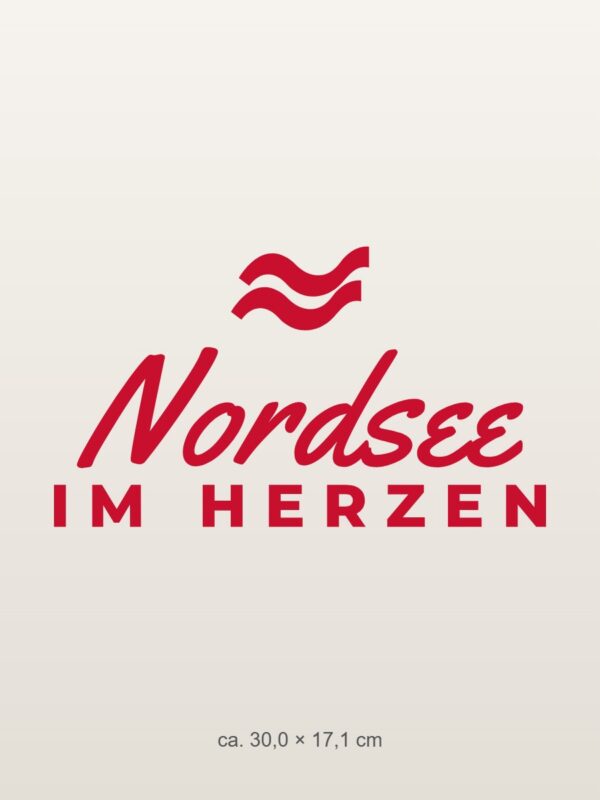 Autoaufkleber „Nordsee im Herzen“ Autoaufkleber „Nordsee im Herzen“