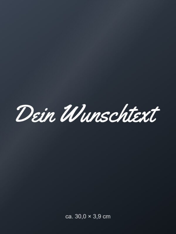 Autoaufkleber „Wunschtext – eigener Schriftzug“ Autoaufkleber „Wunschtext – eigener Schriftzug“