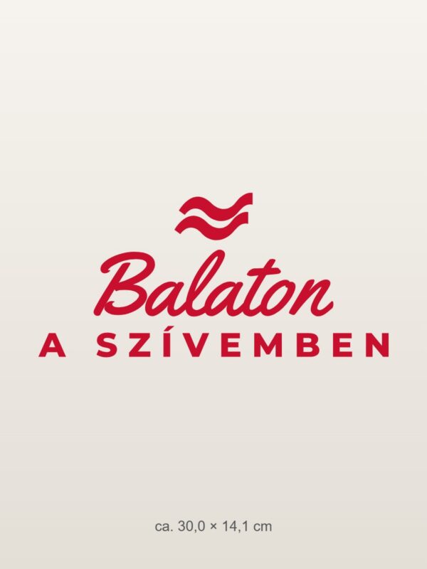 Autómatrica Balaton a szívemben – piros fólia világos fényezésen Autómatrica Balaton a szívemben – piros fólia világos fényezésen