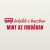 Autómatrica Inkább a buszban, mint az irodában – piros fólia világos fényezésen Autómatrica Inkább a buszban, mint az irodában – piros fólia világos fényezésen