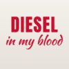 Car sticker “Diesel in my blood”