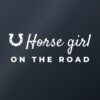 Car sticker “Horse girl on the road” Car sticker “Horse girl on the road”