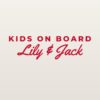 Car sticker “Kids on board with names”