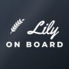 Car sticker “[Name] on board – personalised”