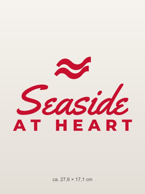Car sticker “Seaside at heart”