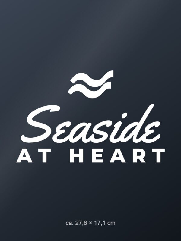 Car sticker “Seaside at heart”