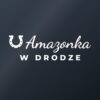 Naklejka na auto Amazonka w drodze – biała folia na ciemnej szybie Naklejka na auto Amazonka w drodze – biała folia na ciemnej szybie