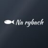 Naklejka na auto Na rybach – biała folia na ciemnej szybie Naklejka na auto Na rybach – biała folia na ciemnej szybie