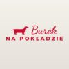 Naklejka na auto Pies na pokładzie – z imieniem i rasą – czerwona folia na jasnym lakierze