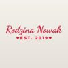 Naklejka na auto Rodzina – z rokiem – czerwona folia na jasnym lakierze