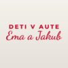 Nálepka na auto „Deti v aute – s menami“