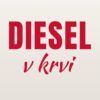 Nálepka na auto „Diesel v krvi“