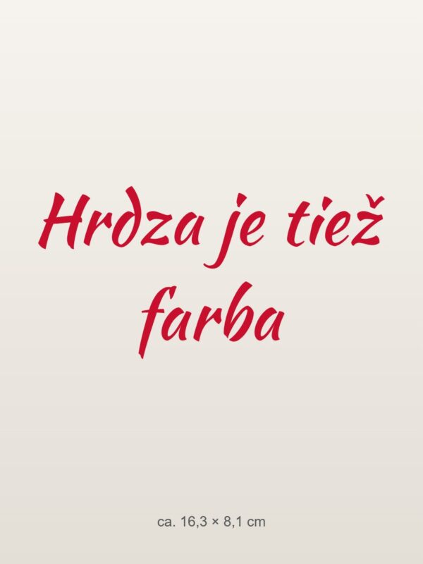 Nálepka na auto „Hrdza je tiež farba“