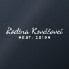 Nálepka na auto „Rodina [Priezvisko] – s rokom“