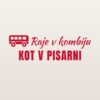 Nalepka za avto Raje v kombiju kot v pisarni – rdeča folija na svetlem laku Nalepka za avto Raje v kombiju kot v pisarni – rdeča folija na svetlem laku