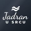 Naljepnica za auto Jadran u srcu – bijela folija na tamnom staklu Naljepnica za auto Jadran u srcu – bijela folija na tamnom staklu