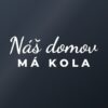 Samolepka na auto „Náš domov má kola“ Samolepka na auto „Náš domov má kola“