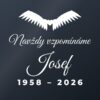 Samolepka na auto „Navždy vzpomínáme na [Jméno] – s andělskými křídly“