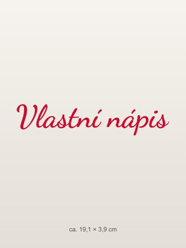 Samolepka na auto „Vlastní text – nápis na přání“ Samolepka na auto „Vlastní text – nápis na přání“